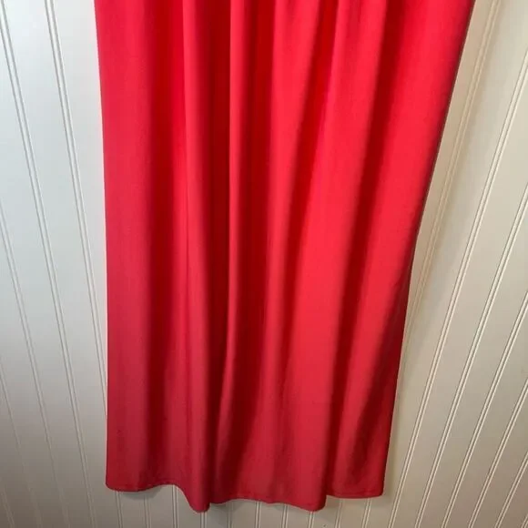 SJP by Sarah Jessica Parker A-Line Maxi Dress/Gown Women Size 1X Coral Sleeveles - Picture 5 of 8